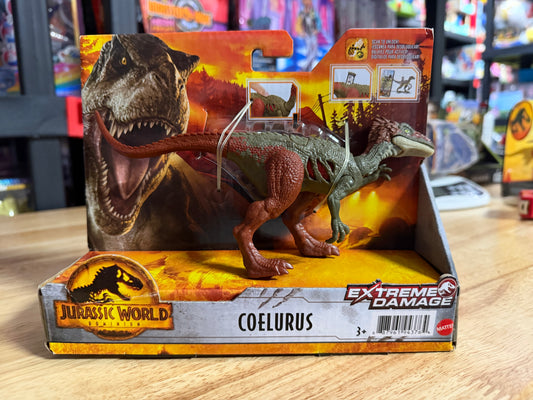Jurassic World: Dominion Extreme Damage Coelurus Dinosaur Figure 94376
