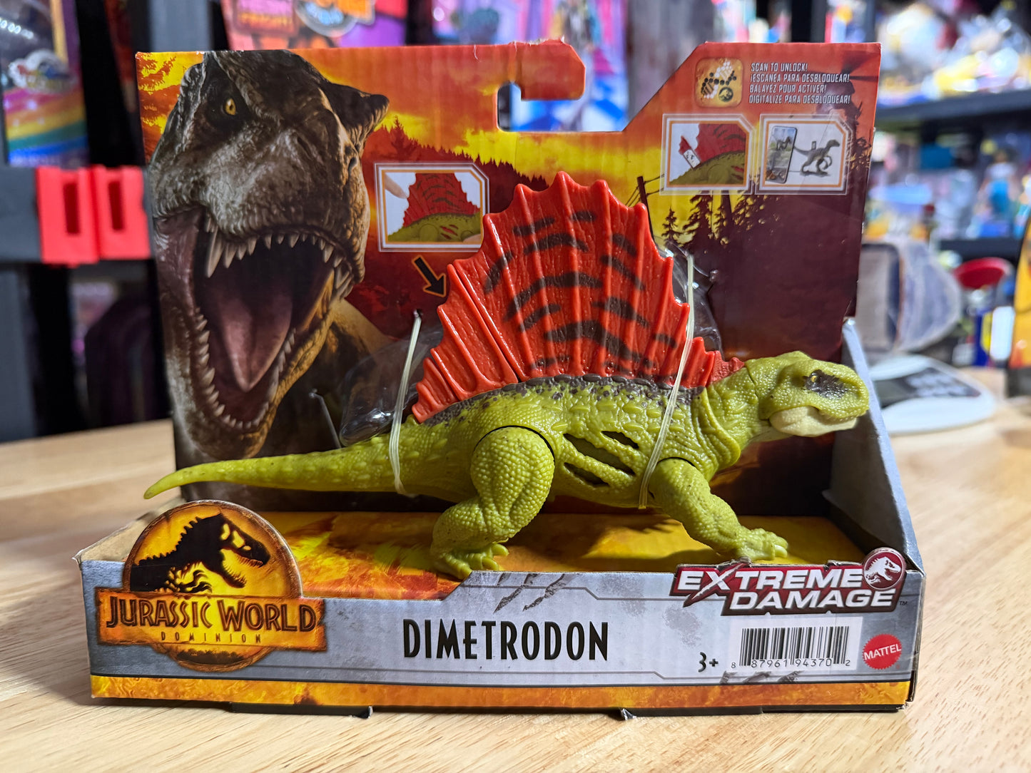 Jurassic World Extreme Damage Dimetrodon Dinosaur Figure 94370