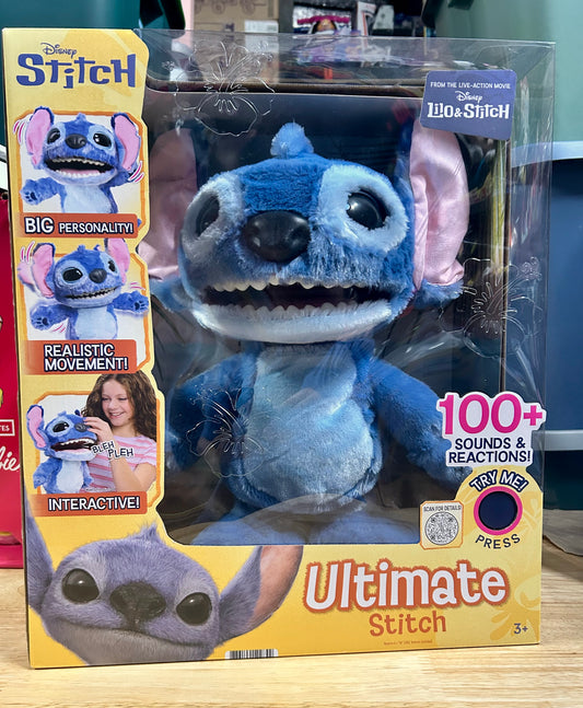Disney Stitch Ultimate Stitch Interactive 17" Plush Toy, 100+ Sounds & Reactions 12284