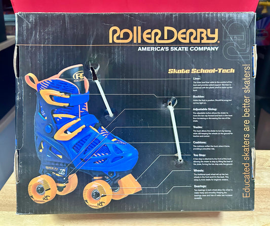 Roller Derby Boys Adjustable Quad Skates for Sizes 3-6 350070