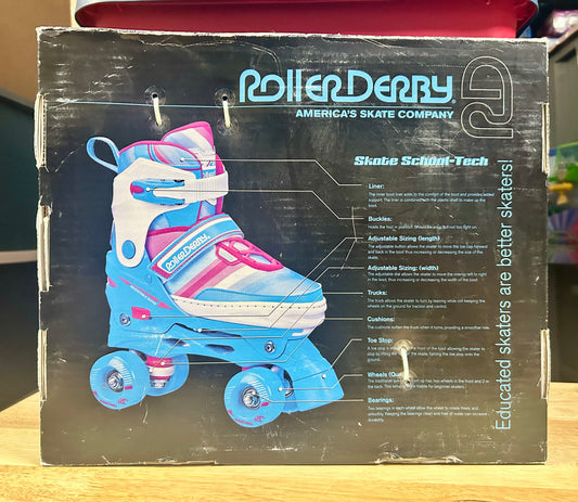 Roller Derby Girls Adjustable High Top Quad Skates for Sizes 3-6 351053