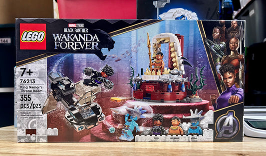 LEGO 76213 Marvel Black Panther Wakanda Forever King Namor’s Throne Room Building Kit 35650