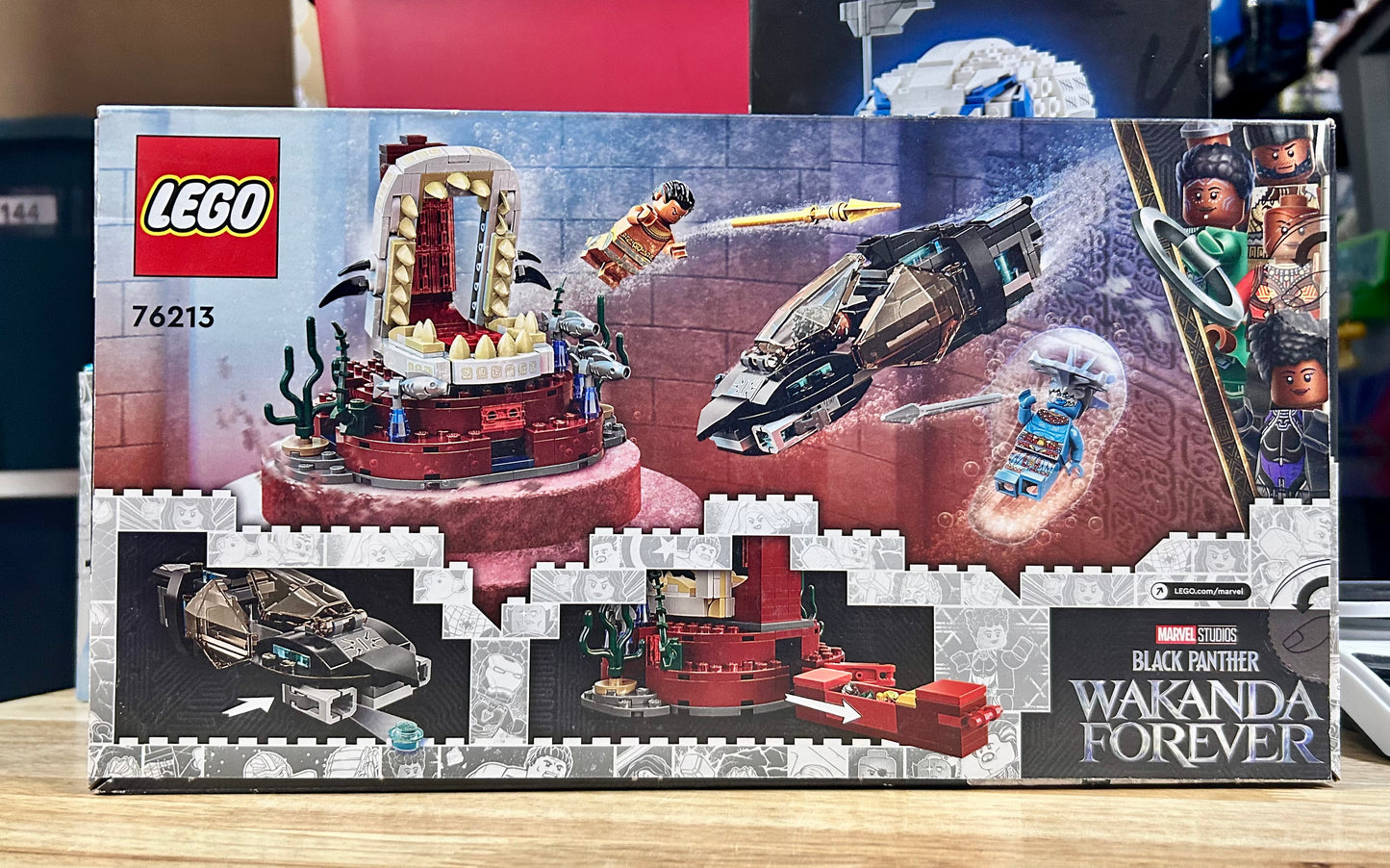 LEGO 76213 Marvel Black Panther Wakanda Forever King Namor’s Throne Room Building Kit 35650
