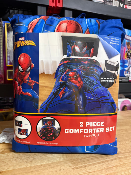 Spiderman Techno City 2-Piece Reversible Comforter and Pillowcase Set, Twin/Full 23911