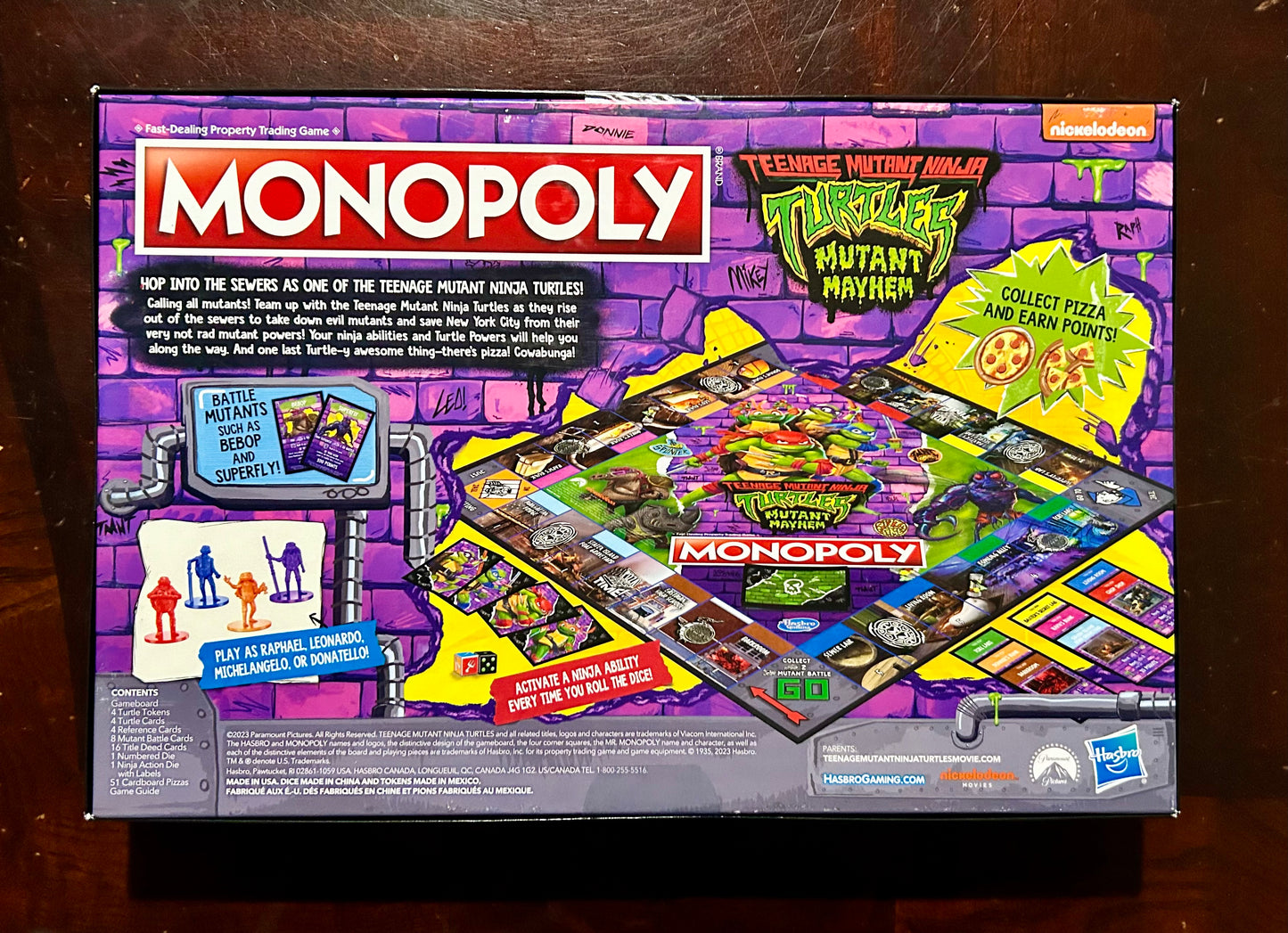 Monopoly Teenage Mutant Ninja Turtles Board Game 23392