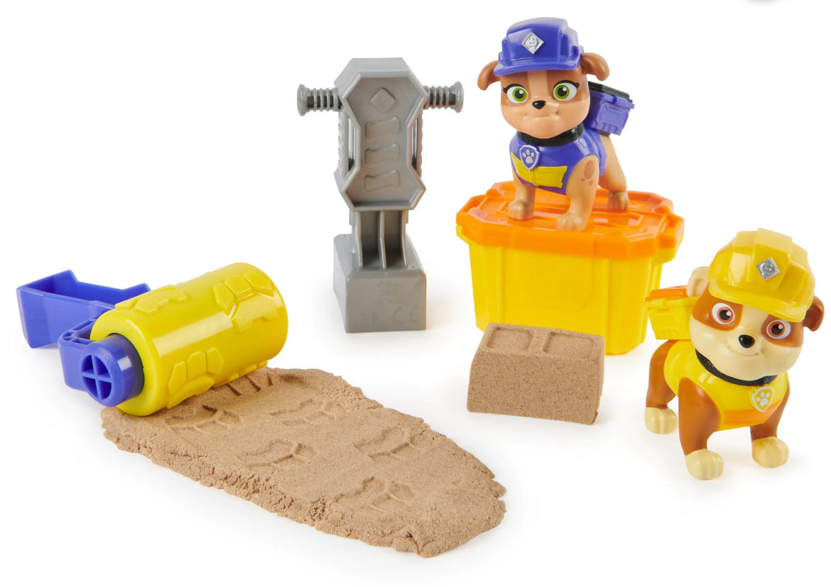 Rubble & Crew, Rubble and Mix Figures with Kinetic Build-It Sand 45929