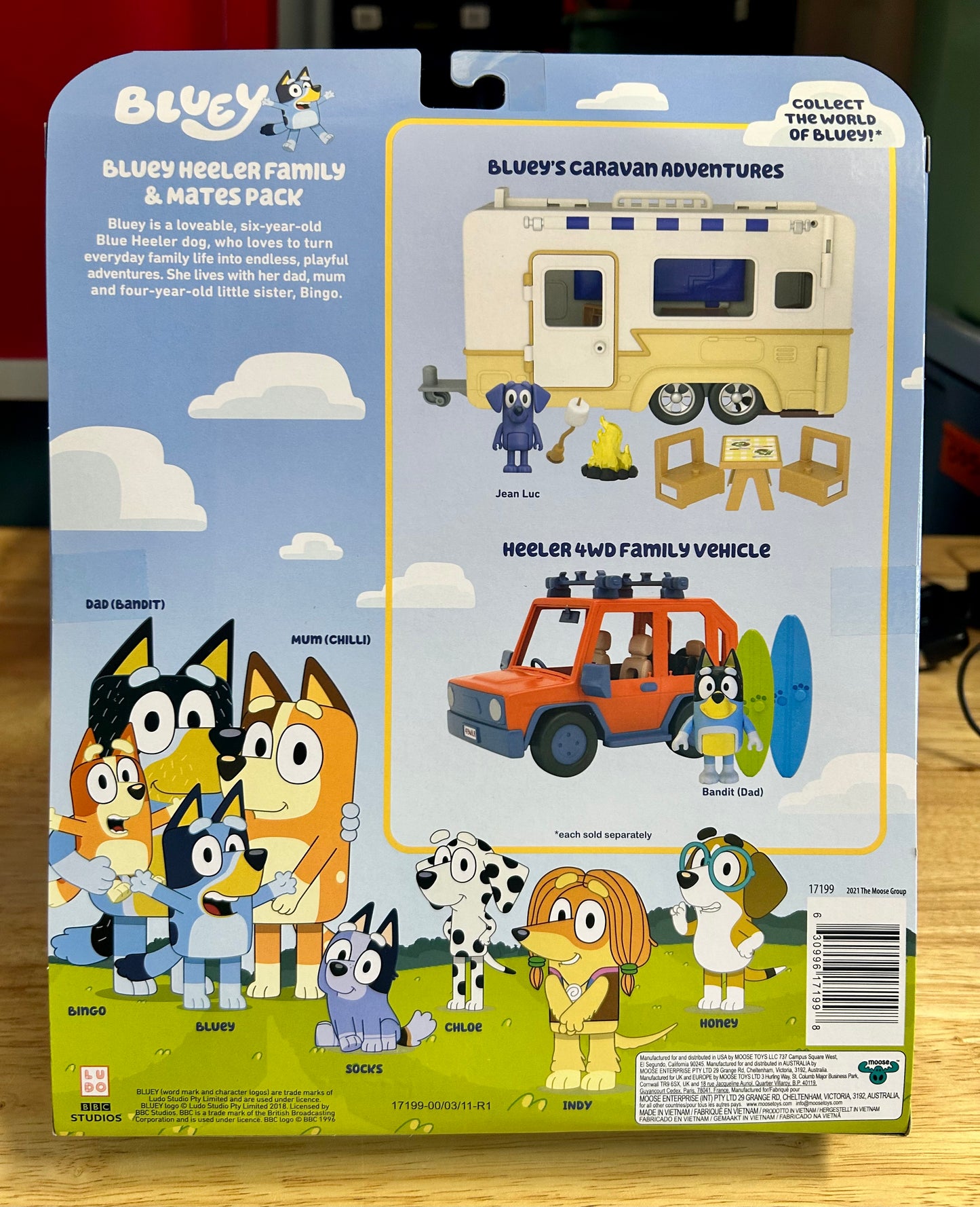 Bluey Neighborhood Friends 8 Pack, 2-2.5” Figures 17676