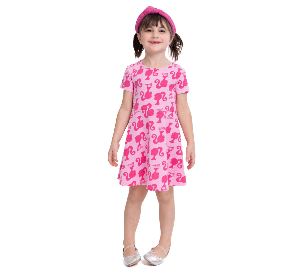 Barbie Toddler Girl Print Skater Dress