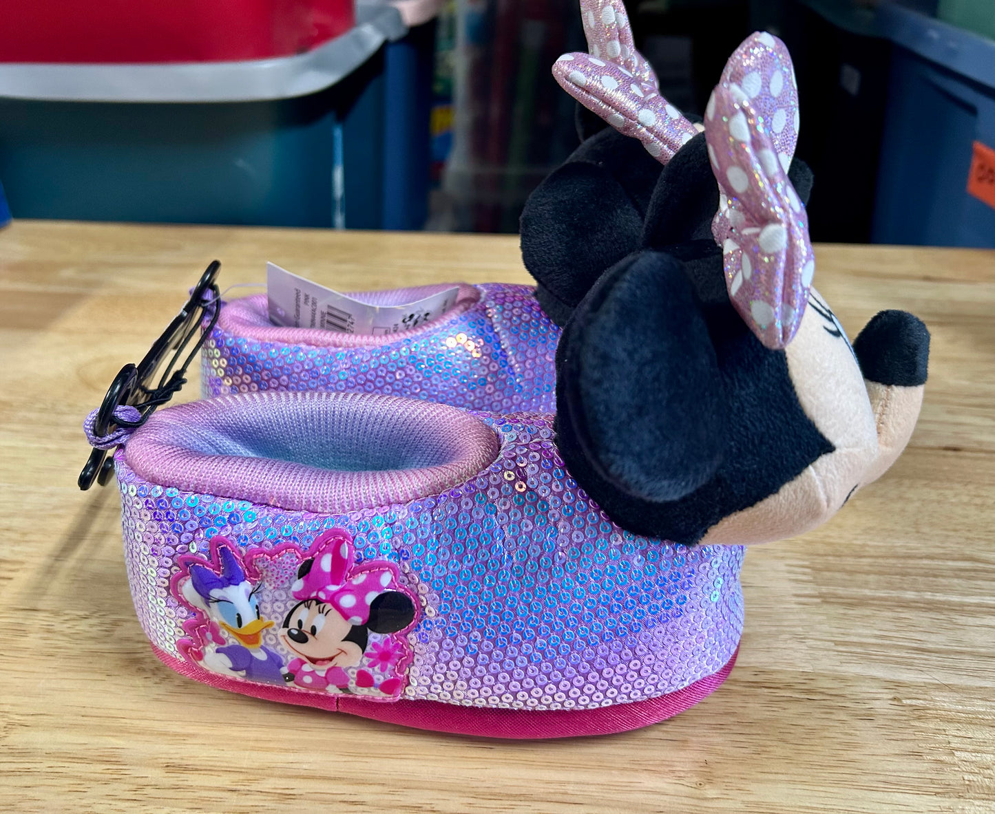 Disney Minnie Mouse Toddler Girls Slippers