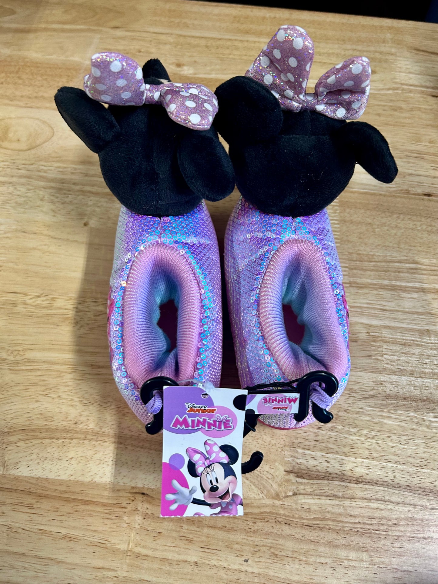 Disney Minnie Mouse Toddler Girls Slippers