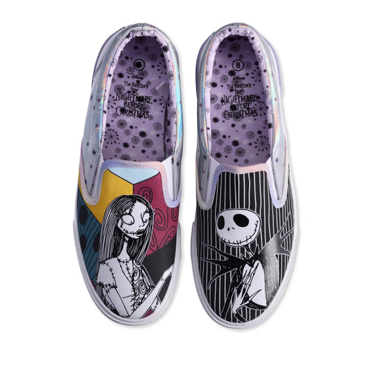 Women's Disney Nightmare Before Christmas Low Top Slip On Sneaker