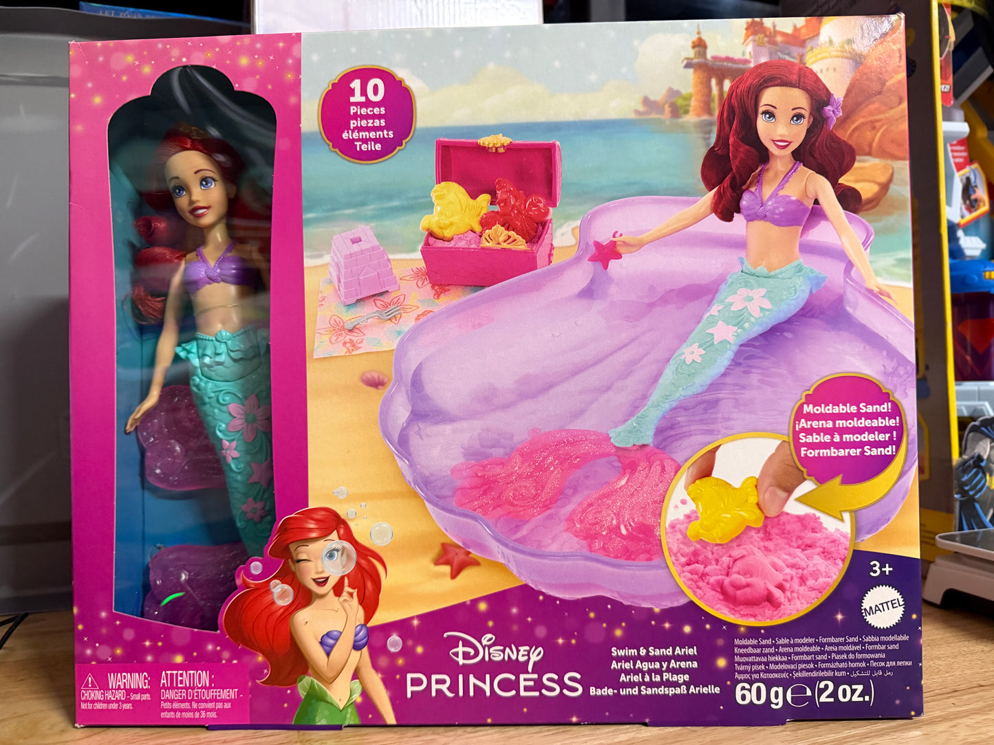 Disney Princess Ariel Doll & Pool Set with Moldable Sand 21107