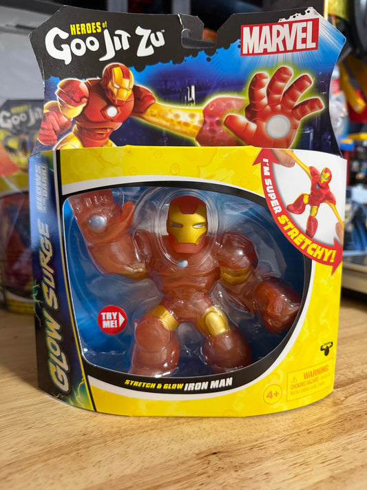 Heroes of Goo Jit Zu GLOW SURGE Iron Man Action Figure 42717