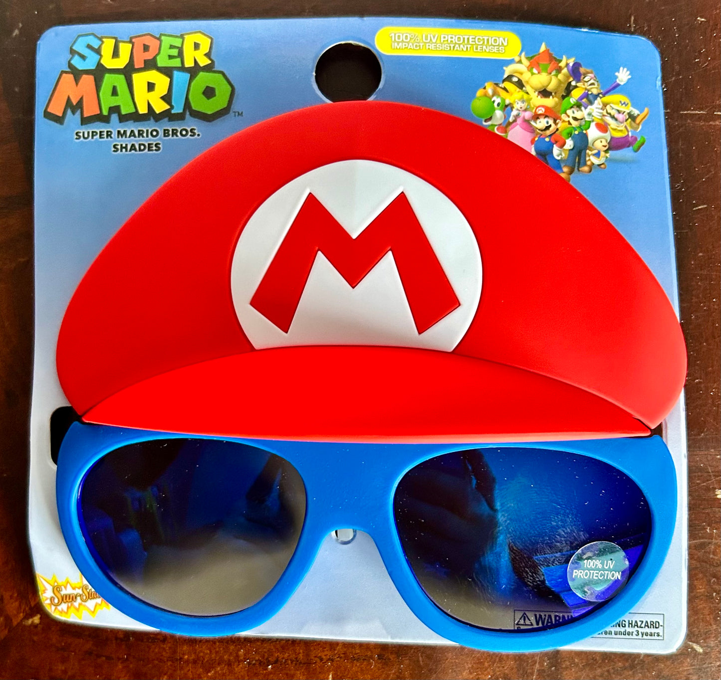 Nintendo Super Mario Blue Lens Kids Sunglasses 80156