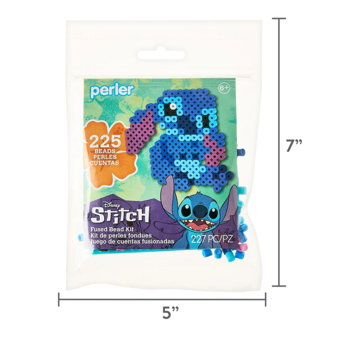 Perler Stitch Bead Kit 225-Piece 5”x7” Patterns May Vary 53539