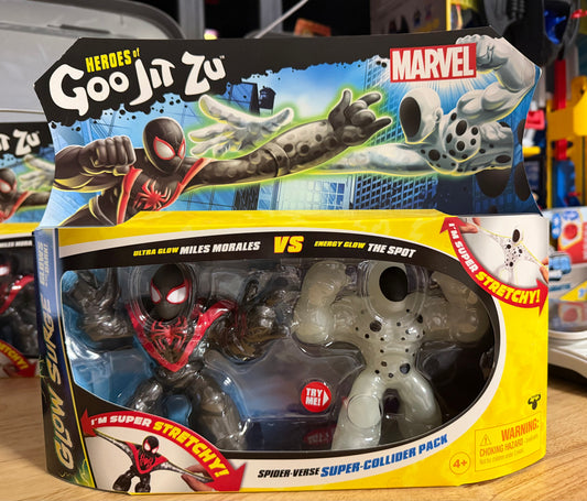 Heroes of Goo Jit Zu Marvel GLOW SURGE Miles Morales Versus Energy Glow The Spot 42829