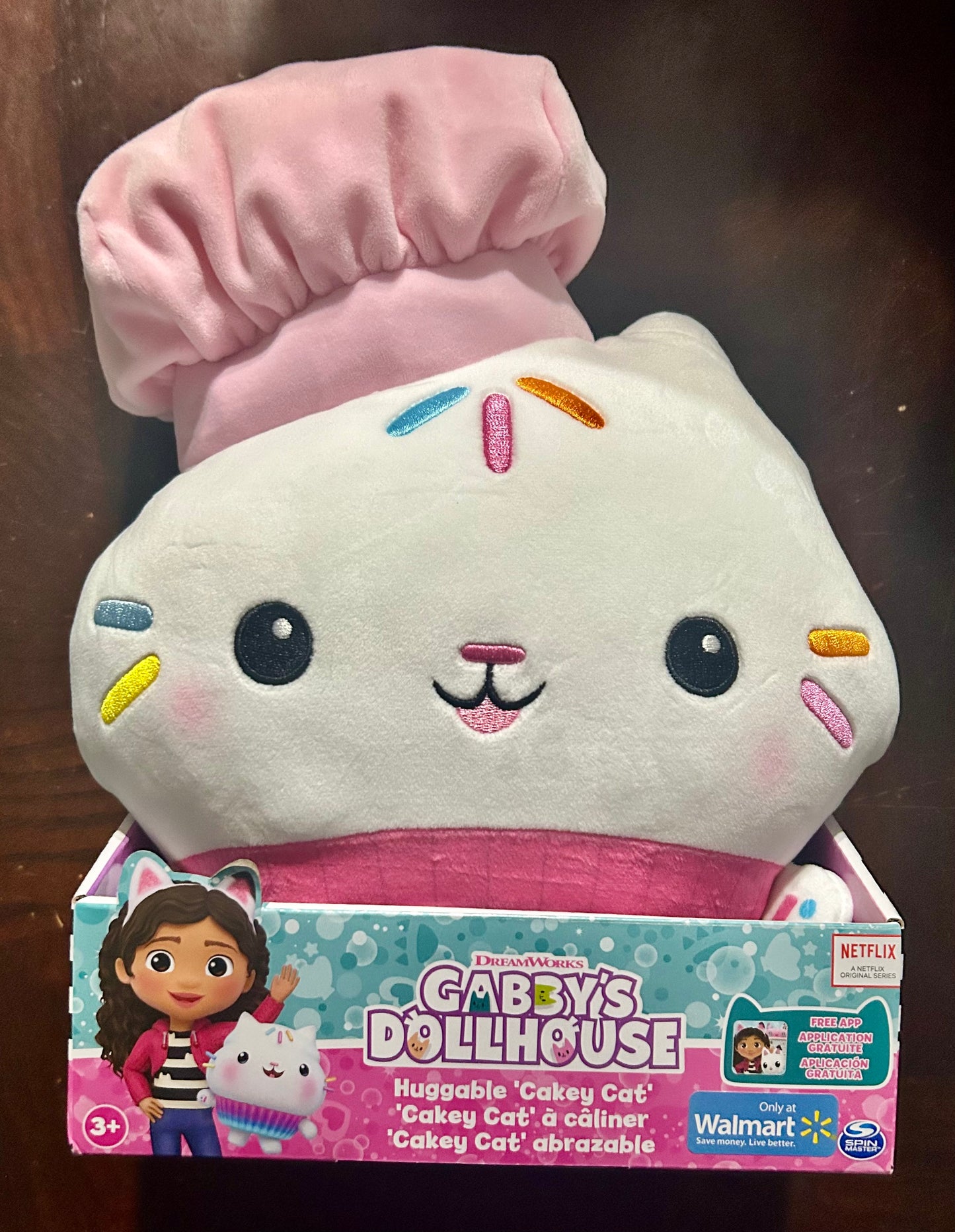 Gabby’s Dollhouse, 14” Huggable Cakey Cat Plush 34882