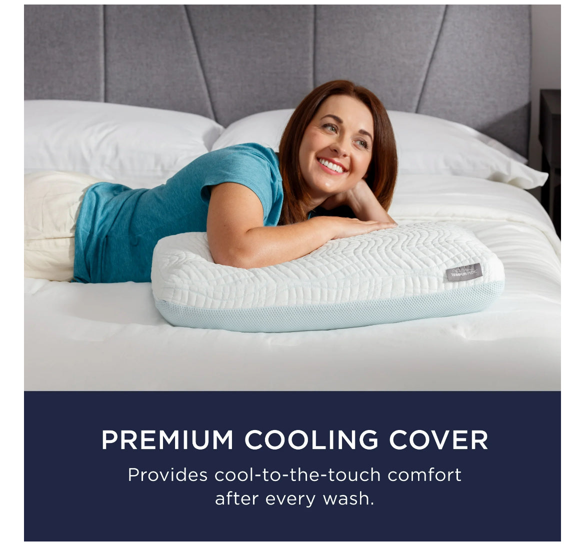 Tempur-Pedic Memory Foam Cooling Firm Support Bed Pillow 08970