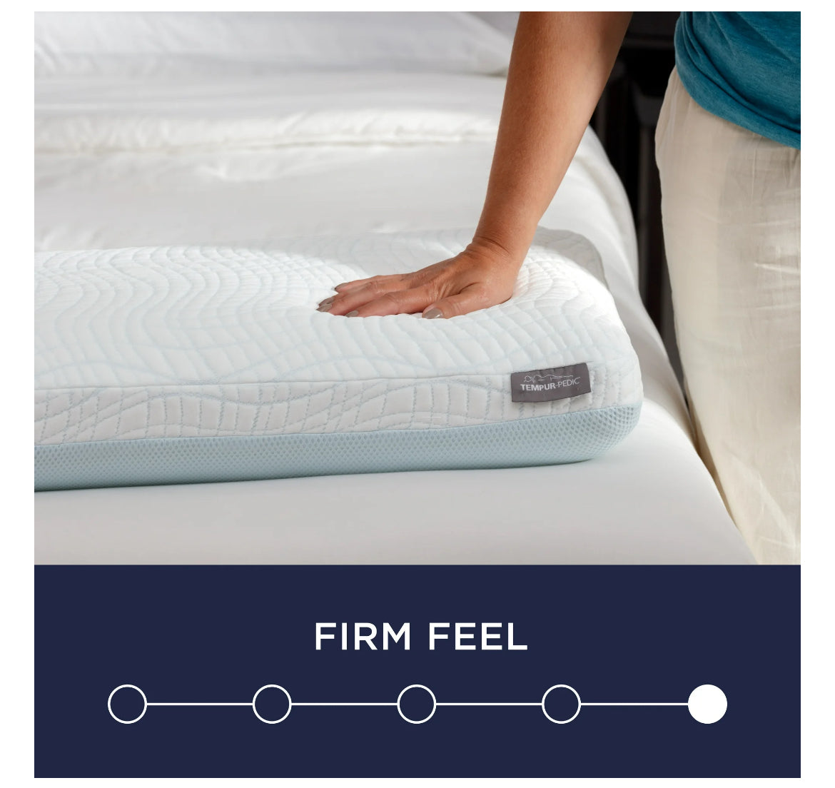 Tempur-Pedic Memory Foam Cooling Firm Support Bed Pillow 08970