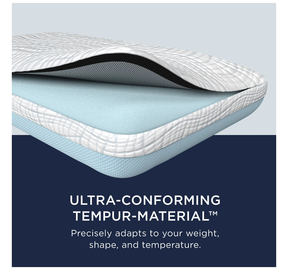 Tempur-Pedic Memory Foam Cooling Firm Support Bed Pillow 08970