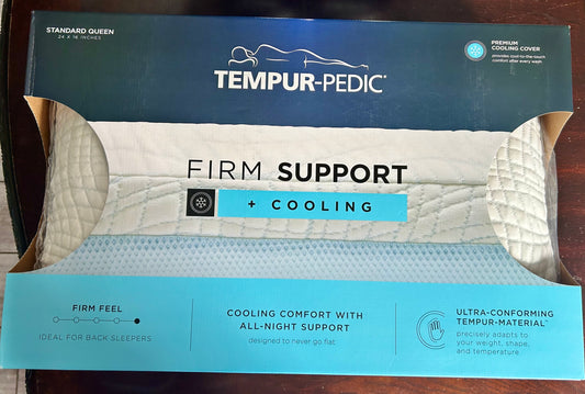 Tempur-Pedic Memory Foam Cooling Firm Support Bed Pillow 08970