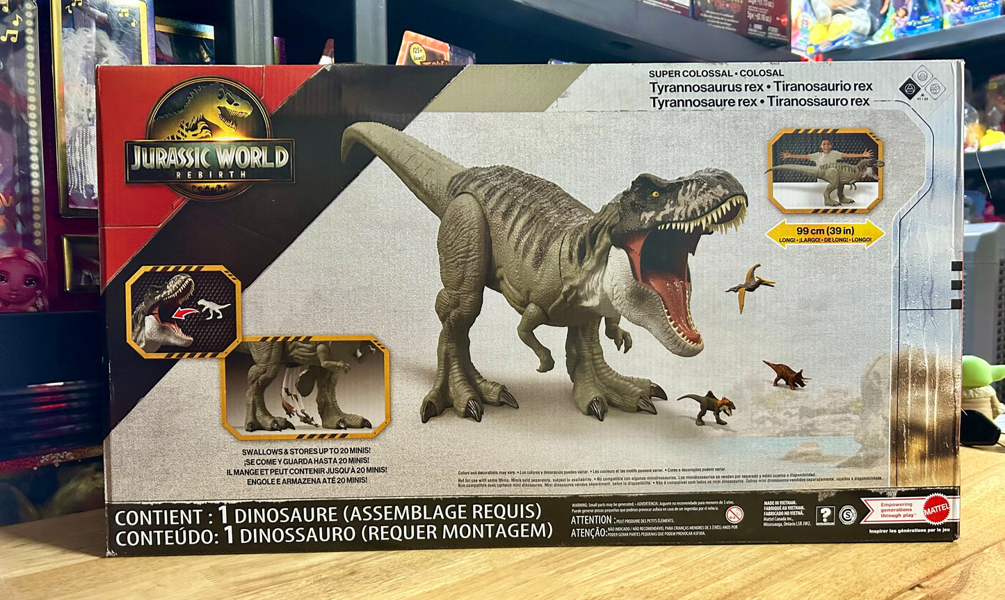 Jurassic World Rebirth Super Colossal Tyrannosaurus Rex Action Figure 309467
