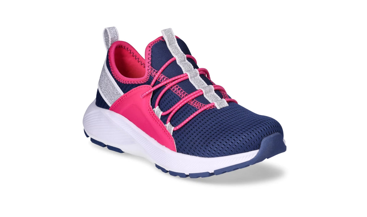 Athletic Works Girl's Cage Knit Slip-On Sneakers