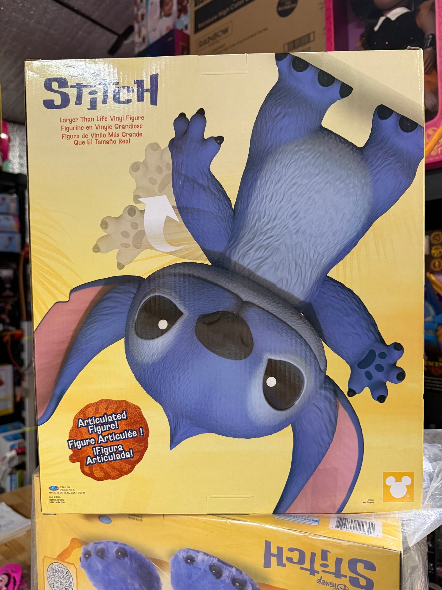 Disney Stitch Larger Than Life Poseable Vinyl 14” Figure 46113