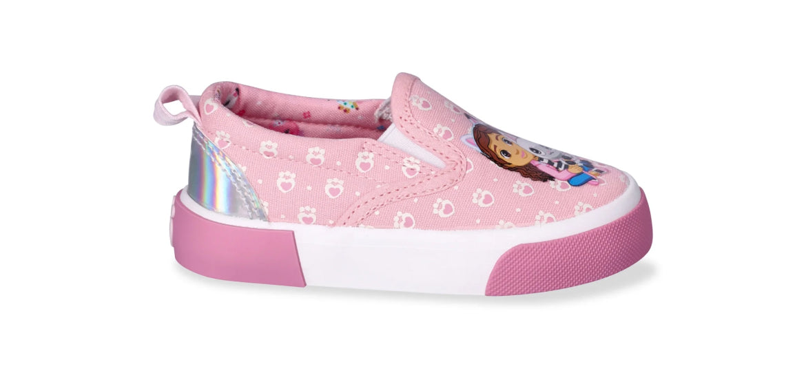 Gabby's Dollhouse Toddler Girls' Twin Gore Slip-On Sneakers