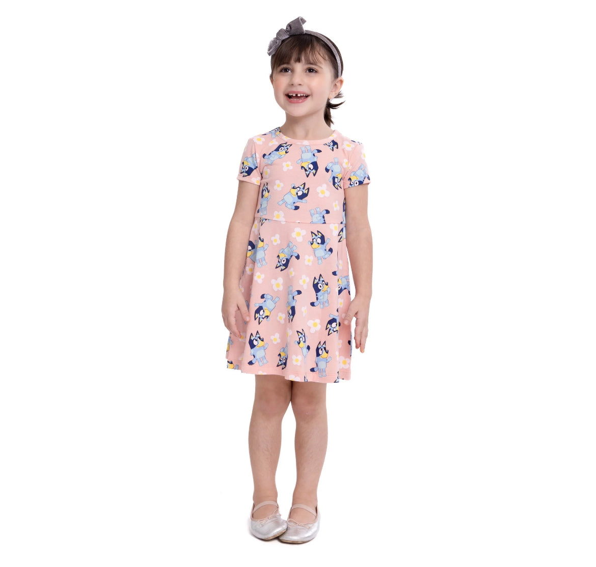 Bluey Toddler Girl Print Skater Dress