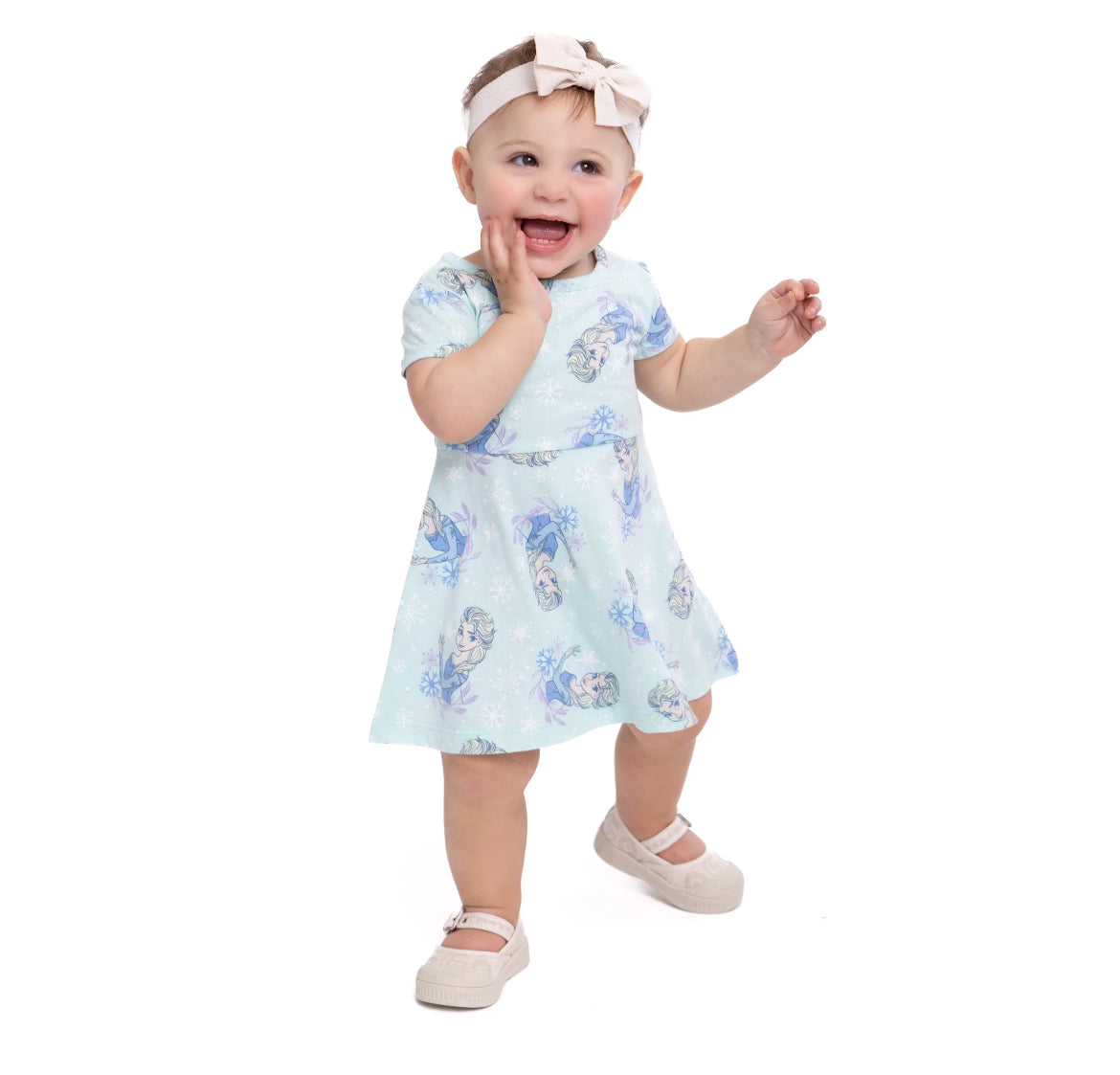 Frozen Toddler Girl Print Skater Dress