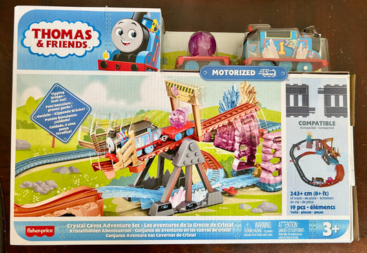 Thomas & Friends Crystal Caves Adventure Set with Motorized Thomas Train & 8 Ft of Track 12403