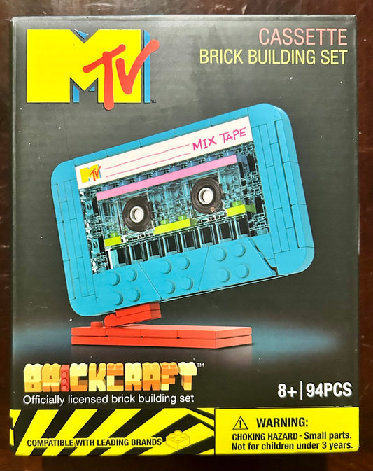 Brickcraft MTV Retro Builds: Cassette Brick Building Kit (96-Piece Set) 72008