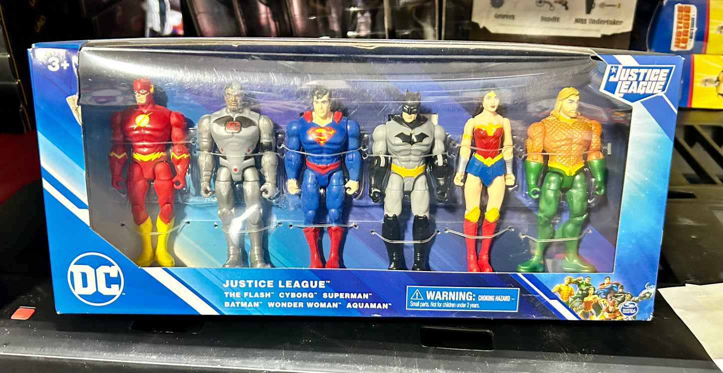 DC Comics, Justice League 4-Inch Action Figures 6-Pack