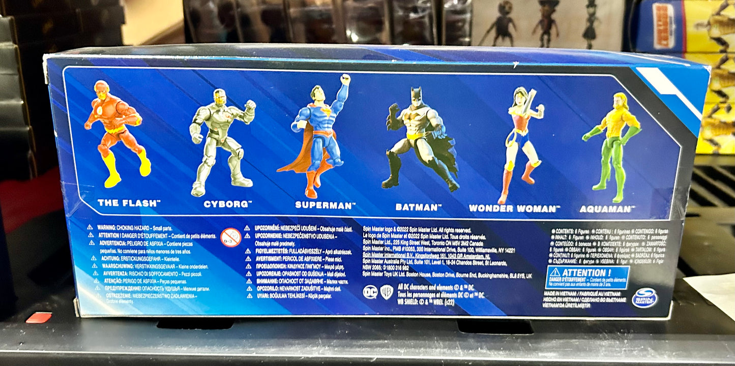 DC Comics, Justice League 4-Inch Action Figures 6-Pack