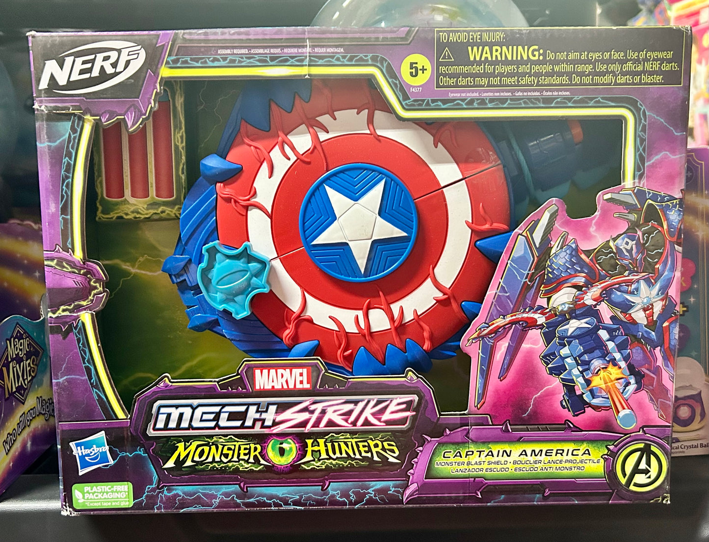 Marvel Mech Strike Monster Hunters Captain America Monster Blast Shield