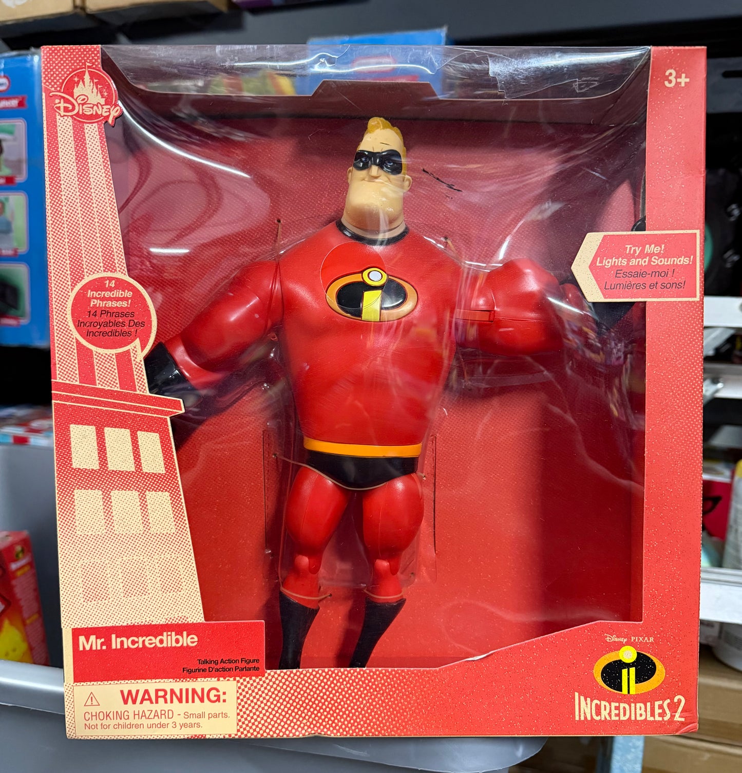 Disney Store The Incredibles 2 Mr. Incredible Light-Up Talking Action Figure 44712