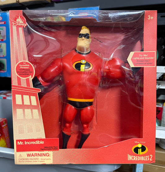 Disney Store The Incredibles 2 Mr. Incredible Light-Up Talking Action Figure 44712