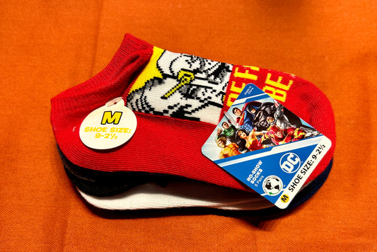 Justice League Boys No Show Graphic Socks, 6-Pack 64117