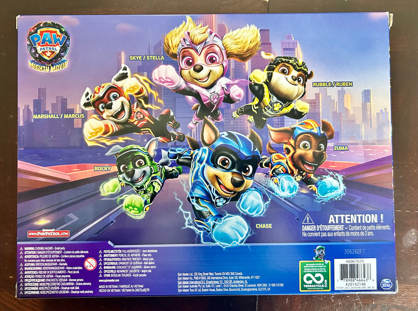 PAW Patrol: The Mighty Movie, 6 -Piece Figure Pack 46643