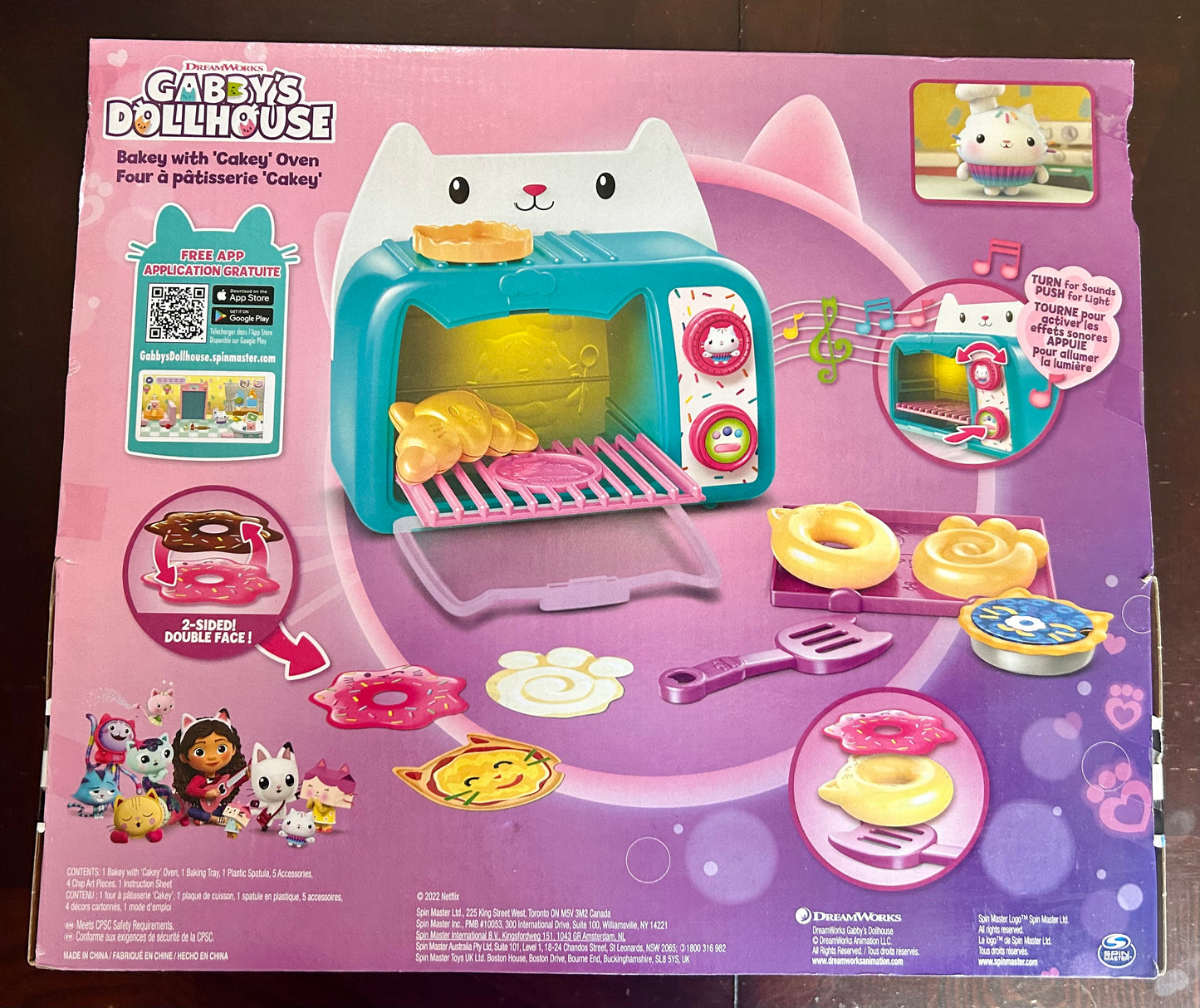 Gabby’s Dollhouse, Bakey with Cakey Toy Oven with Lights and Sounds 34549