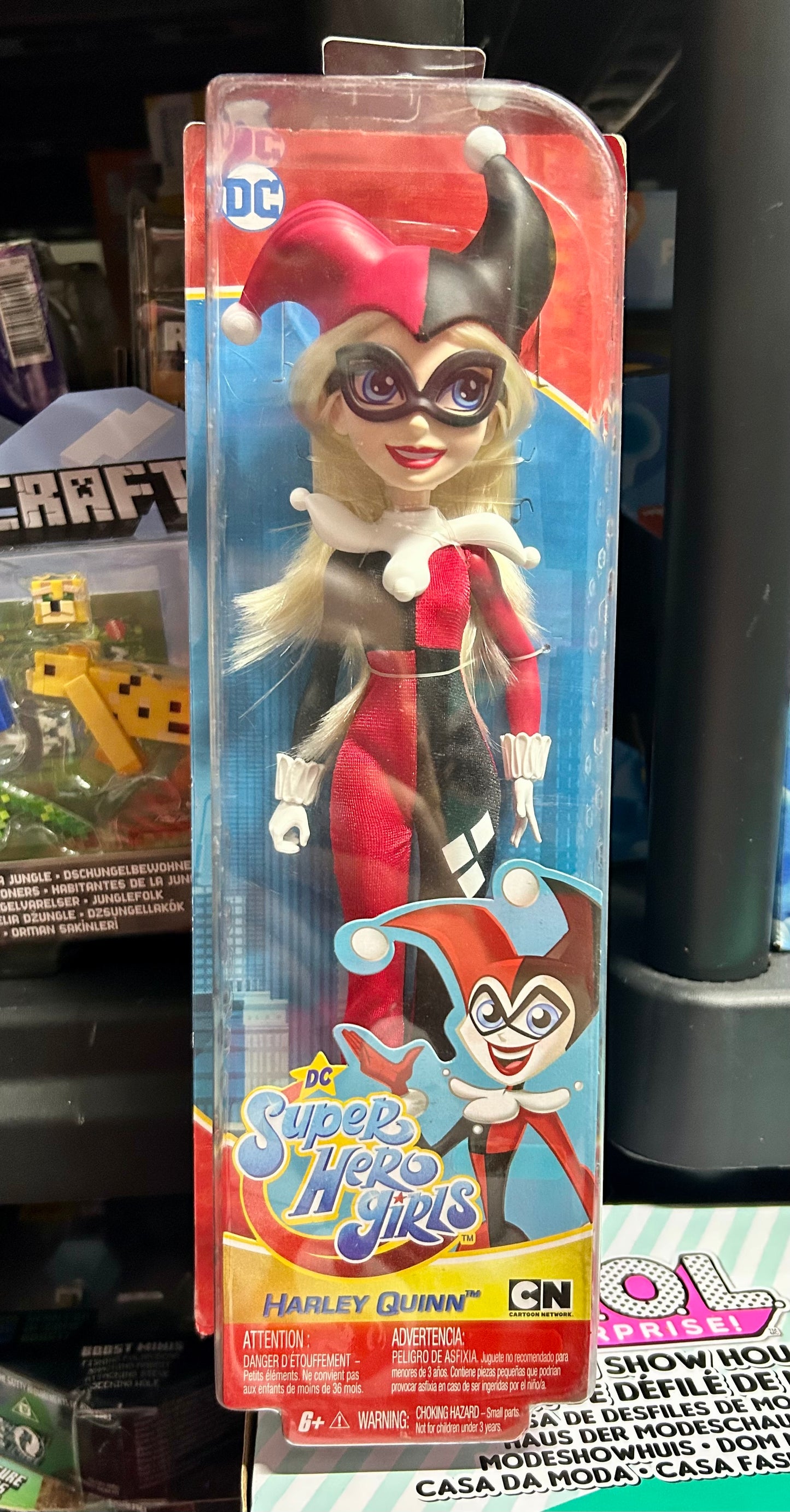 DC Super Hero Girls Harley Quinn 11.5” Action Doll With Removable Accessories