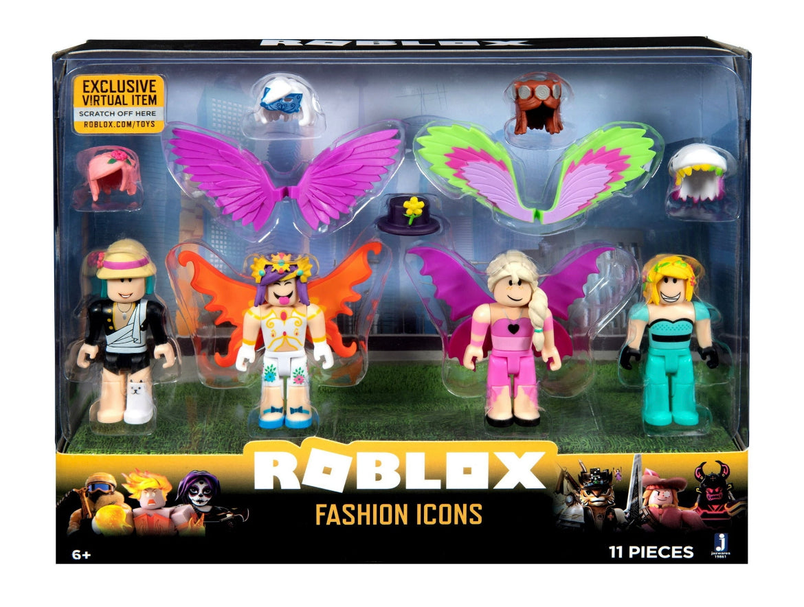 Roblox Celebrity Collection - Fashion Icons Four Figure Pack [Includes  Exclusive Virtual Item] 