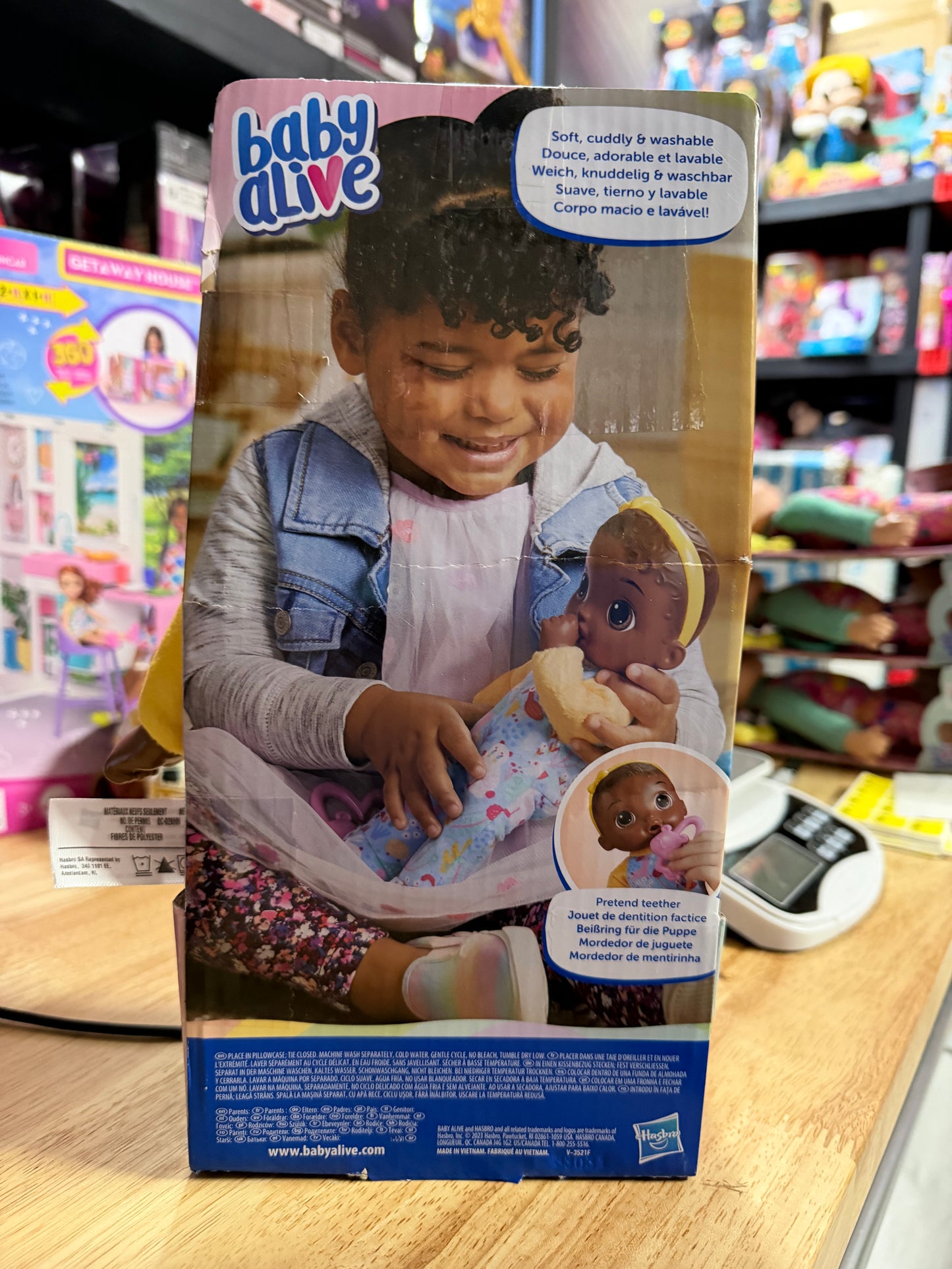 Baby Alive Soft ‘n Cute Doll, Black Hair 195281