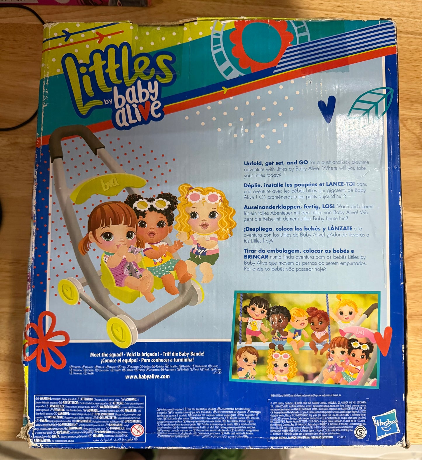 Littles by Baby Alive Push N Kick Stroller Little Ana 86828