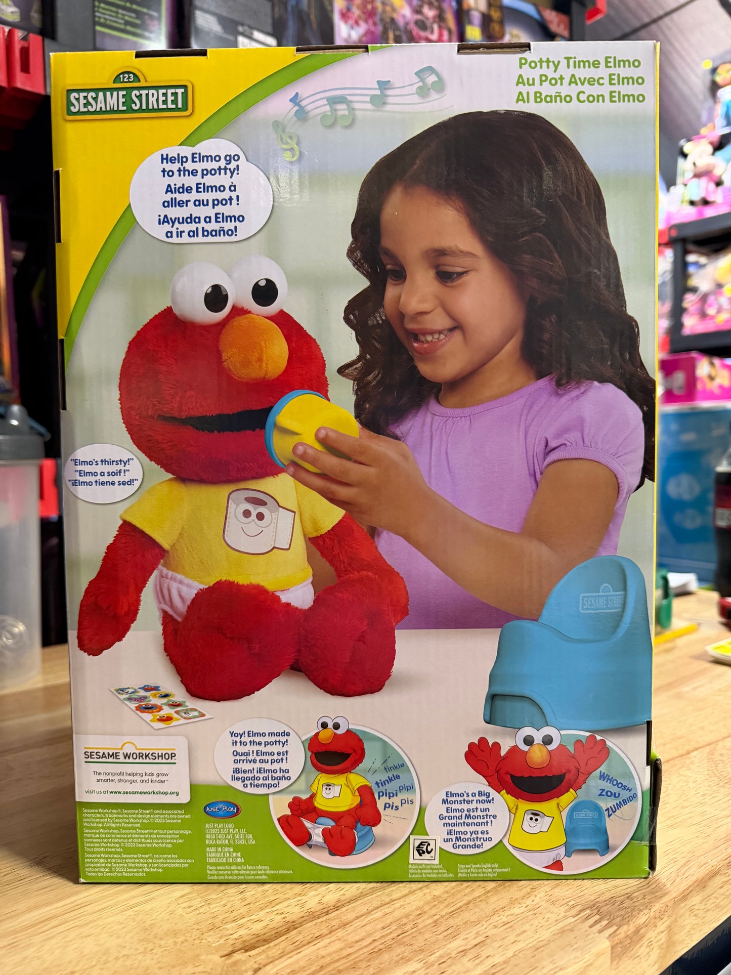 Sesame Street Potty Time Elmo 12-Inch Musical Plush 575617