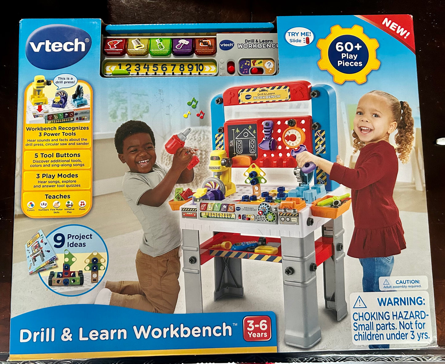 VTech Drill & Learn Workbench with Tools for Toddlers 600005