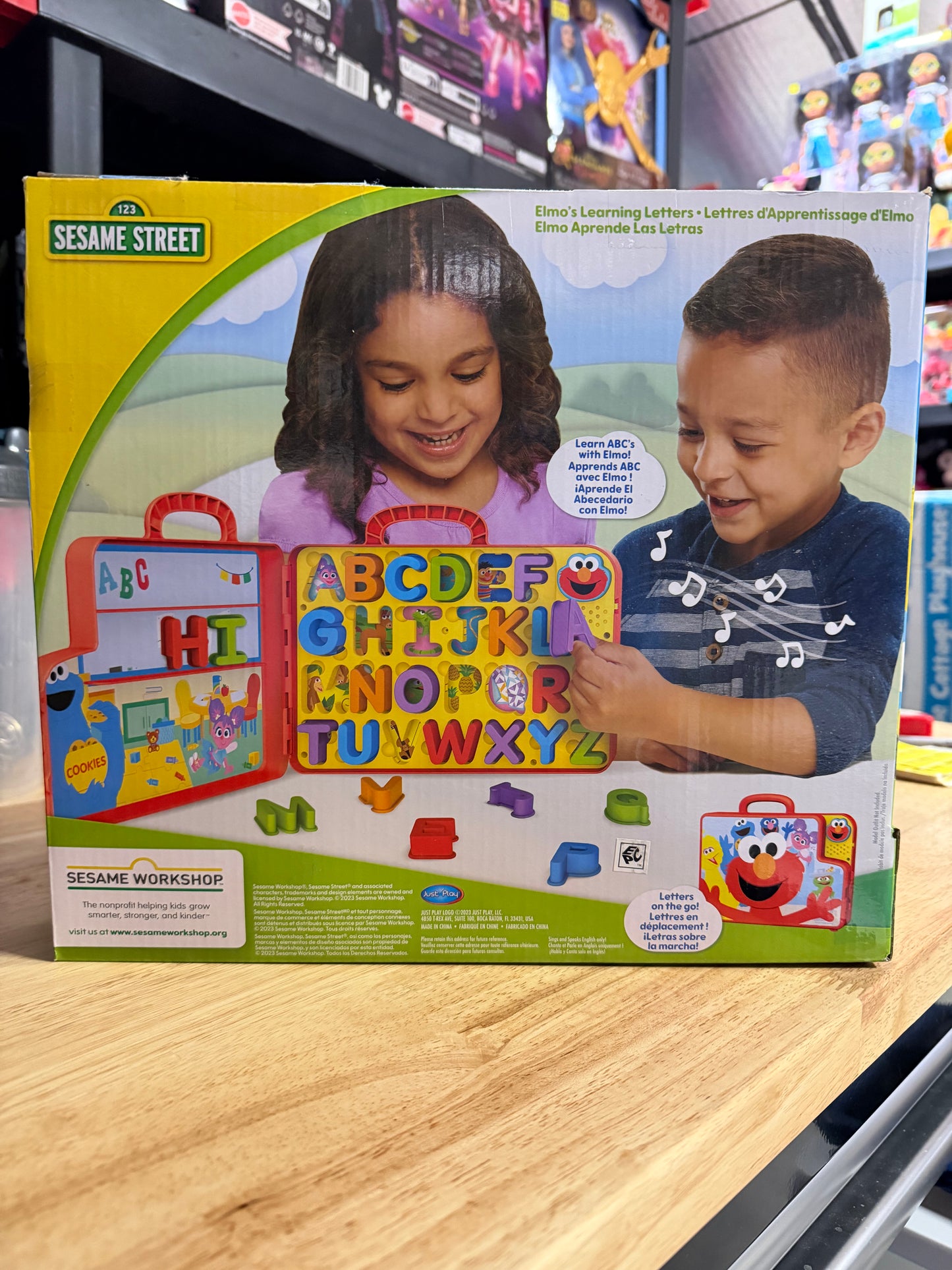 Sesame Street Elmo’s Learning Letters Bus Activity Board 575884