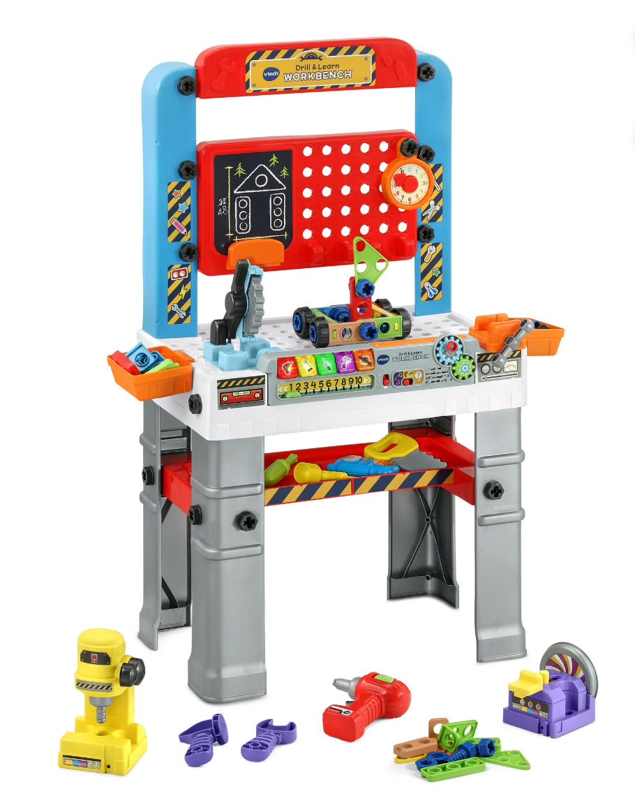 VTech Drill & Learn Workbench with Tools for Toddlers 600005