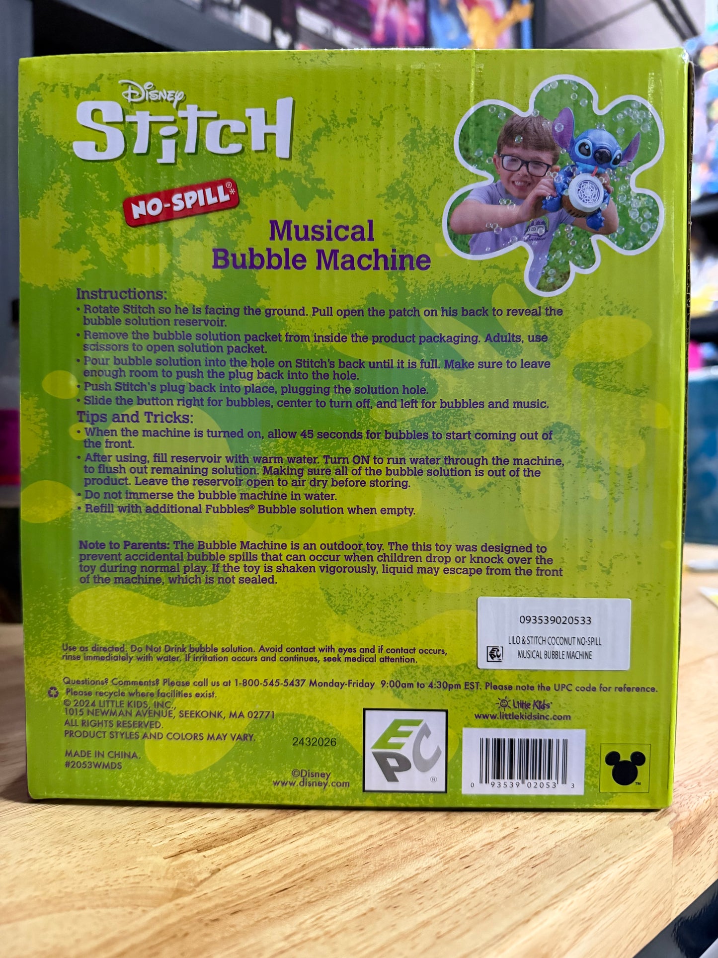 Disney Stitch Musical Bubble Machine 020533